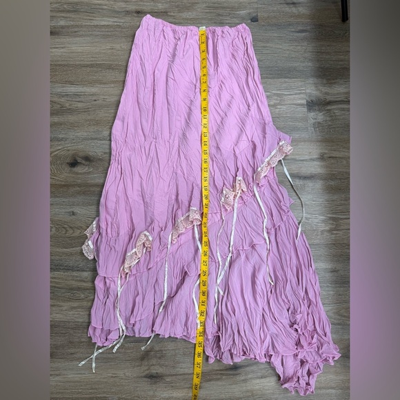 BOHO DOllS ASYMMETRICAL MIDI SKIRT S-M - Picture 7 of 10